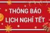 Nghỉ tết dương lịch năm 2023