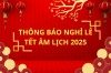THÔNG BÁO NGHỈ LỄ TẾT ÂM LỊCH 2025
