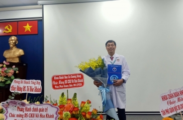 BỔ NHIỆM PHÓ GIÁM ĐỐC BV CHẤN THƯƠNG CHỈNH HÌNH - BSCKII VÕ HÒA KHÁNH