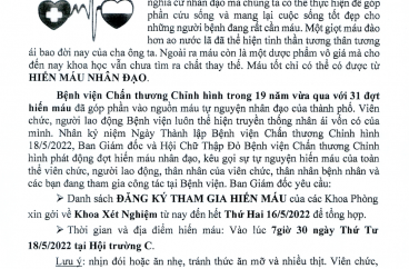 Hiến máu nhân đạo