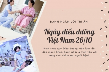 Chúc mừng ngày điều dưỡng Việt Nam 26/10