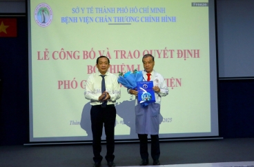 Tái bổ nhiệm Phó Giám Đốc Bệnh viện Chấn thương Chỉnh hình
