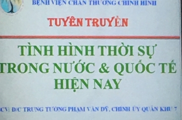 TUYÊN TRUYỀN TÌNH HÌNH THỜI SỰ TRONG NƯỚC VÀ QUỐC TẾ HIỆN