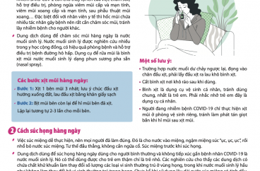 Hướng dẫn xịt mũi - xúc họng