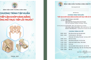 CHƯƠNG TRÌNH TẬP HUẤN “TIẾP CẬN KHỚP HÁNG BẰNG ĐƯỜNG MỔ TRỰC TIẾP LỐI TRƯỚC”
