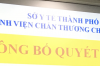 BỔ NHIỆM TRƯỜNG KHOA - PHÓ TRƯỞNG KHOA CHỈNH HÌNH NHI