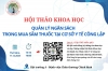 Chương trình hội thảo khoa học "quản lý ngân sách trong mua sắm thuốc tại cơ sở y tế công lập"