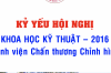 CÁC ĐỀ TÀI HỘI NGHỊ KHKT BV CTCH 2016